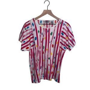 HONORS SPORT  cotton blend patterned T-shirt M